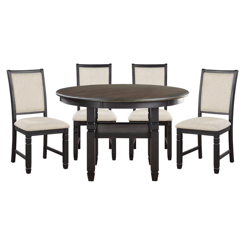 Ensemble repas pour 4 personnes Aiobha, Noir