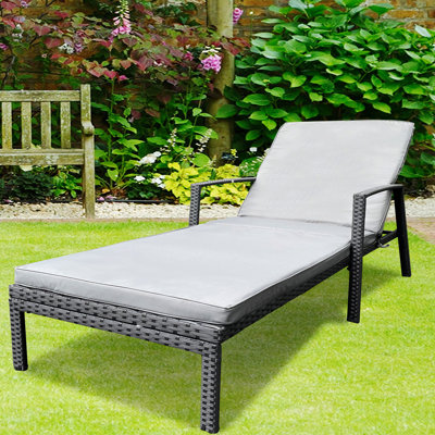 Chaise longue d'extérieur en métal Krishnendu