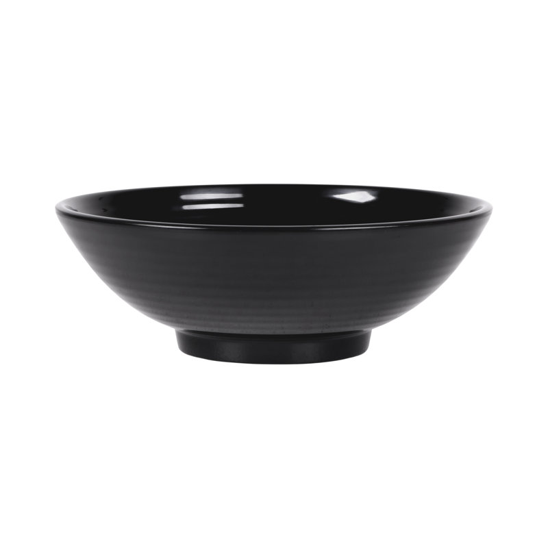 Elite Global Solutions Melamine Serving Bowl, Black