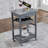 Mobile Rolling Kitchen Island Trolley Serving Cart with Underneath Drawer & Slide-Out Wire Storage Basket-1493833429