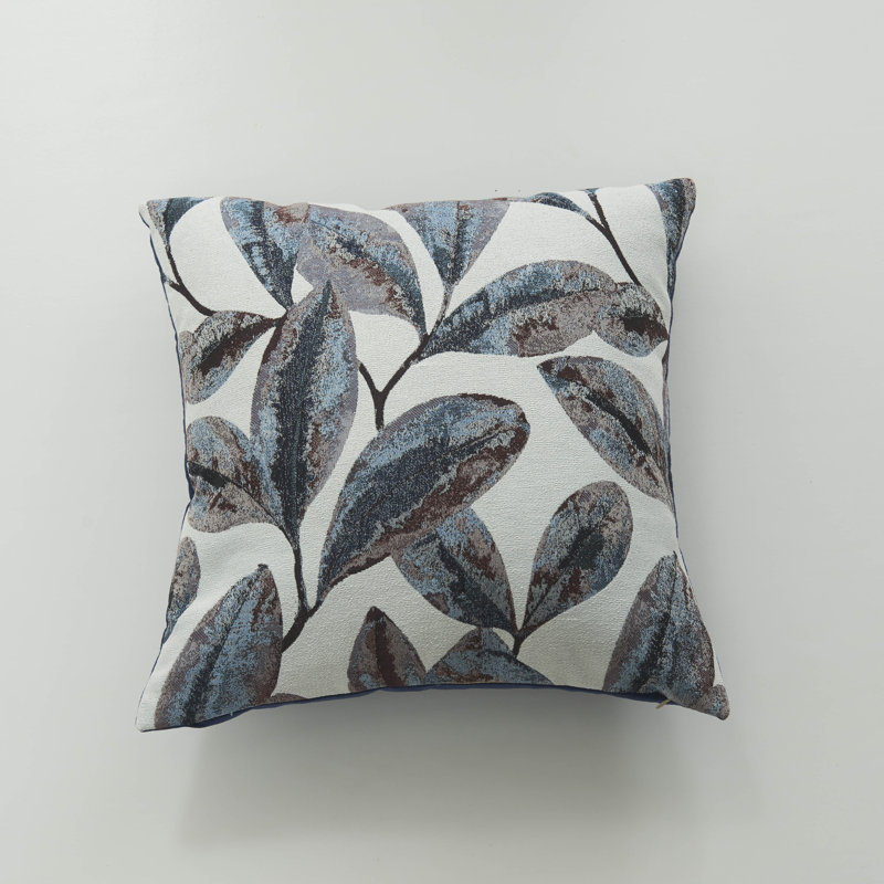 Floral Pillow Cover, Copper/Blue