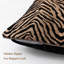 Housse de coussin en chenille 1 pièce à imprimé zébré 20 po x 20 po pour canapé-lit, salon, chambre à coucher