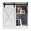 Armoire avec porte coulissante blanche-412789517