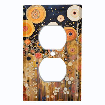 Couvercle de plaque d'interrupteur en métal; Bascule standard à 4 bandes US - style Klimt