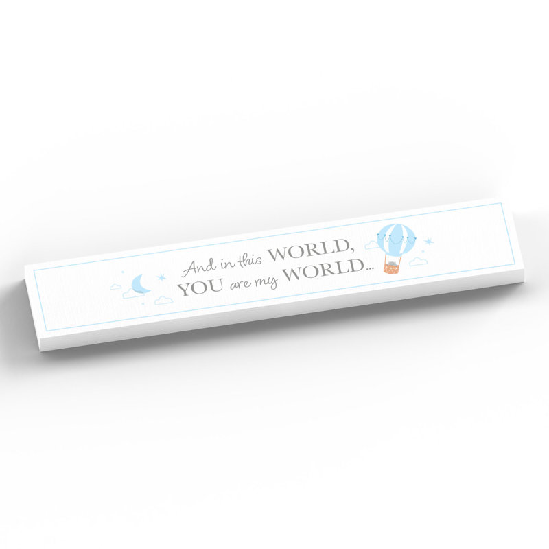 Arjun Text & Numbers Letter Block, White/Blue