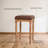 Counter Height Bar Stools, Backless Kitchen Counter Stools, Mid Century Modern Upholstered with Solid Wood Frame & Oil Wax Leather for Kitchen Island Dining Room-511295689-511295686