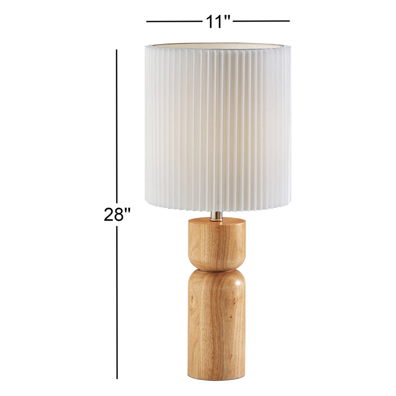 Lampe de table Osha, Naturel, Blanc