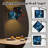 Arc Floor Lamp Magical Night Waterfall Landscape Glowing Lanterns Blooming Flowers Floor Lamps with Remote LED Lights Adjustable Lamp Shades Tall Standing Lamps for Reading Office Living Room