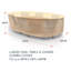 Housse pour ensemble de table et chaises de patio ovales Ivan-1352632066