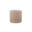 Elegant Tan 16" Round Storage Ottoman with Hidden Compartment-772215029