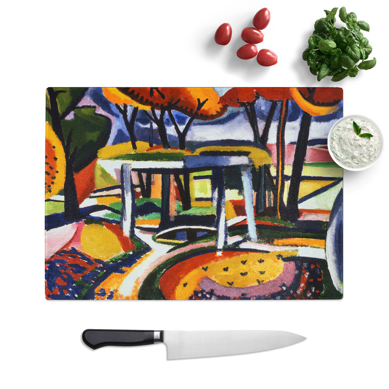 Forest Landscape by Henry Lyman Sayen Chopping Board, 0.4cm H x 28.5cm W x 39cm L