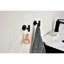 Crochet pour serviettes 304 en acier inoxydable 304, fixation murale sans perçage noir mat 6, crochet pour peignoir, pour salle de bain, ensemble de 6,