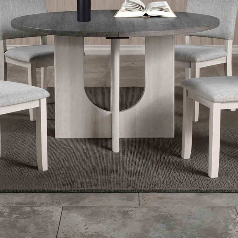 Base de table de salle à manger Classic Classic, Blanc, Gris clair