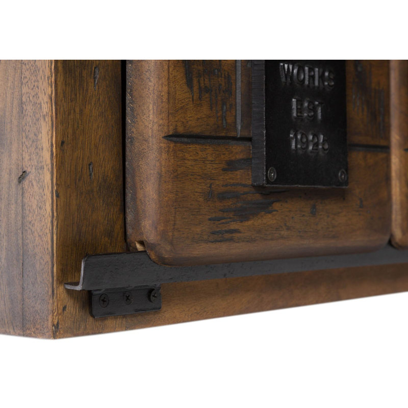 Railway Floating Shelf, Brown