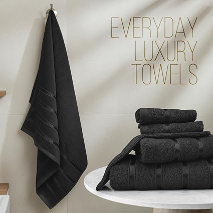 100% Cotton Mulit-Size Set, Black