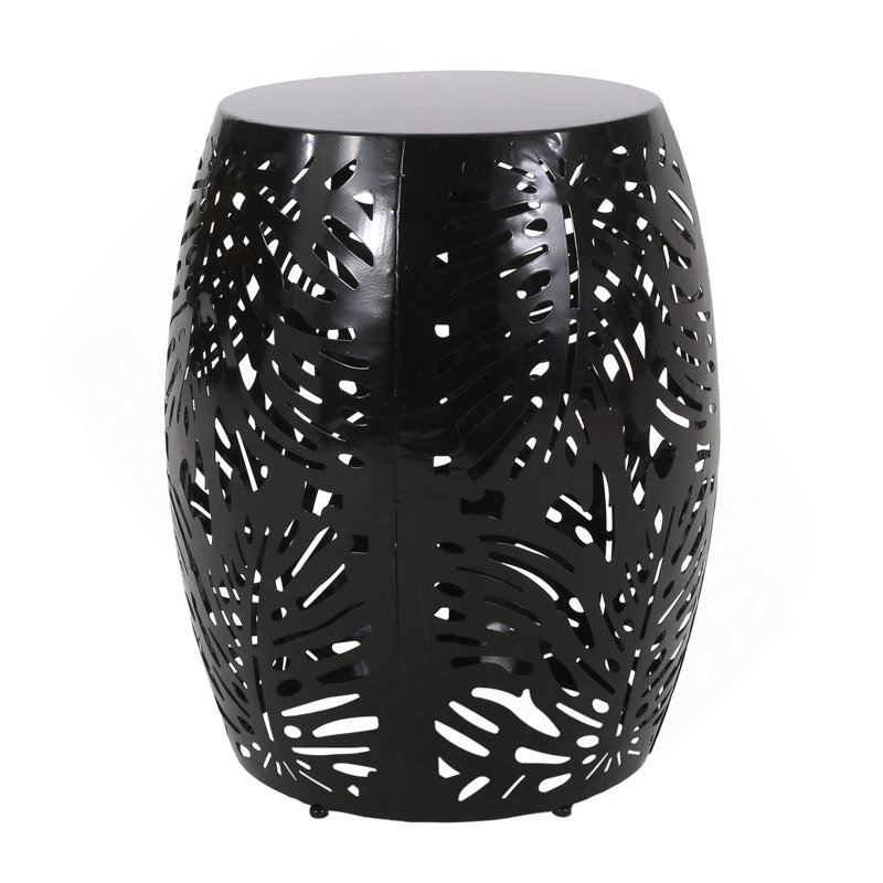 Metal End Table -Large, Black