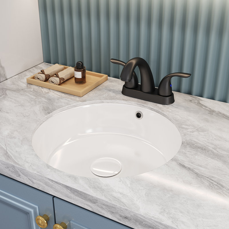 Robinet de lavabo de salle de bain à 2 poignées 5,45 "certifiées CUPC par Twowa Home
