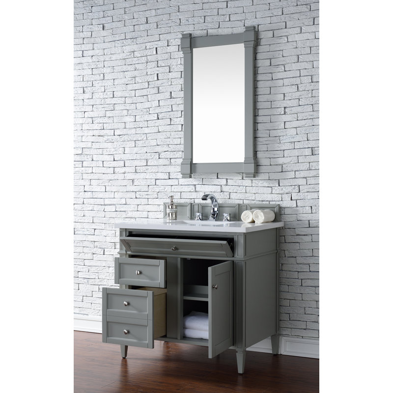 Brittany 36'' W Single Bathroom Vanity Base, Urban Grey