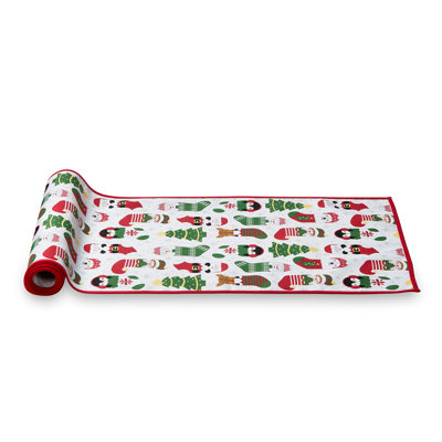 Holiday Cheer Stocking 72" Cotton Table Runner