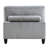 Contemporary Gray Corduroy Sectional, 4 , Solid Wood Legs And Pillows Modular Sectional Upholstery, Structure