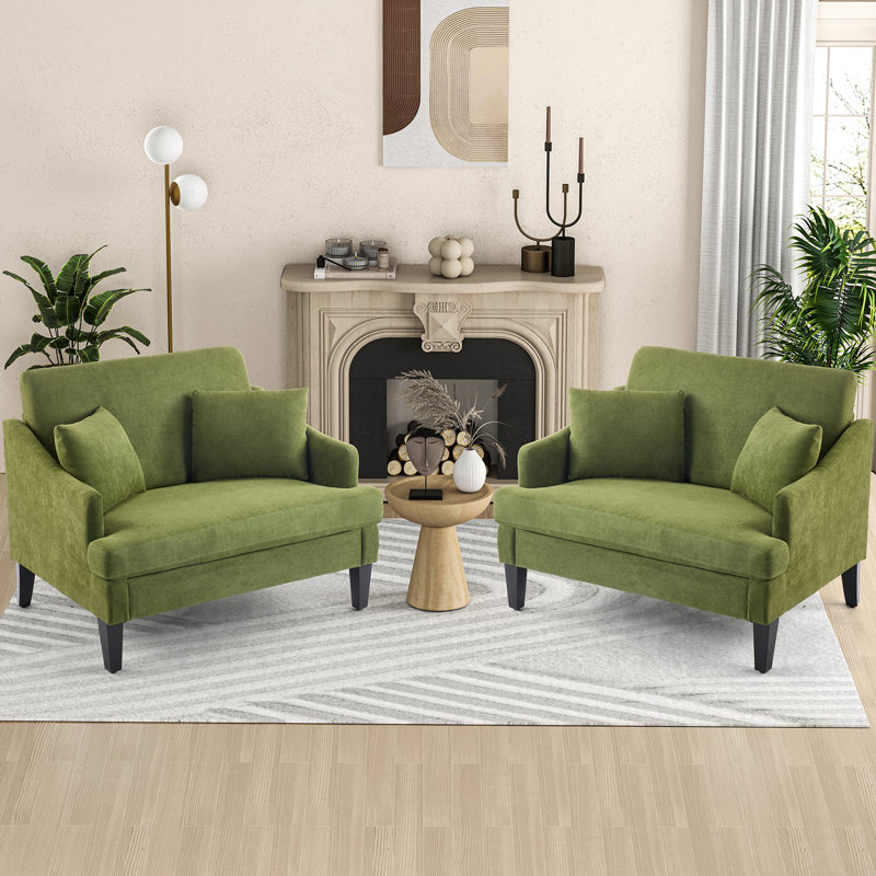  Fauteuil d'appoint surdimensionné 41 "pour salon, chambre à coucher, Vert