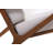 Cue Lounge Chair White Dark Walnut-1158745051