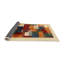 Tapis rouge/vert/brun zone contemporaine-1971502943