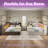 Daybed With Bookcase Headboard, Rgb Led Lights And Drawers Storage,t W-2142662349-2142662346