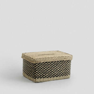 Kona Seagrass Basket with Lid - Small