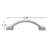 Square Cabinet Hardware Handle 3” Center Arch Pull Multipack-18914156
