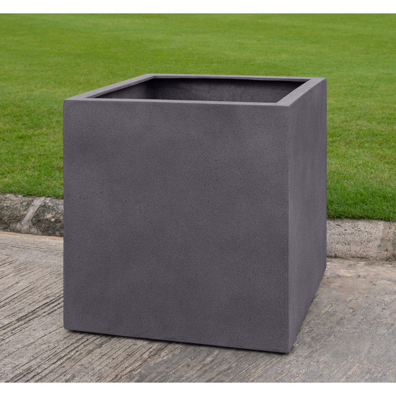Farnley Planter Box, 23.5" H x 23.5" W x 23.5" D, Riverstone Premium Lite, 1
