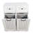 Laundry Cabinet ,With 2 Removable Laundry Basket And 2 Drawers