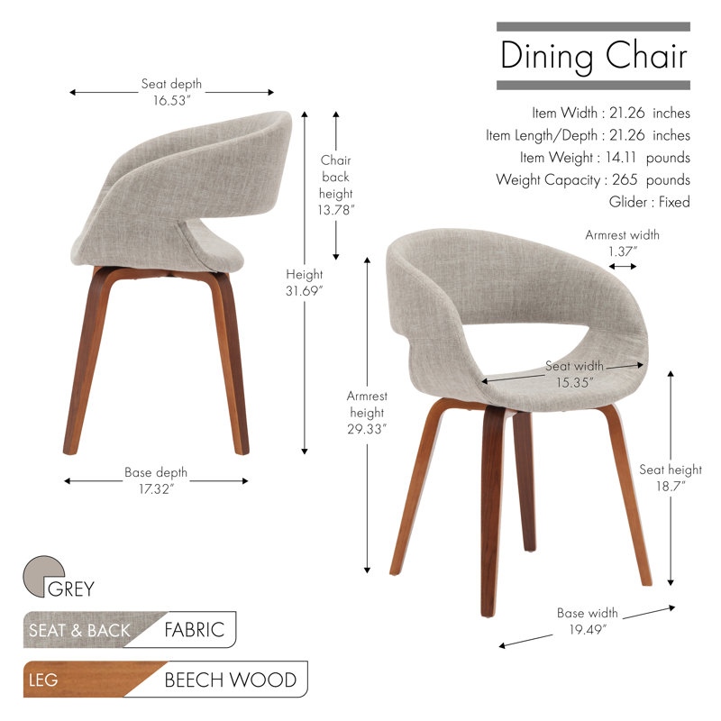 Fauteuil Kerber, gris
