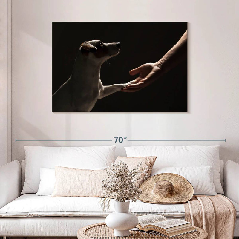 Dog Handshake, 30" H x 45" W