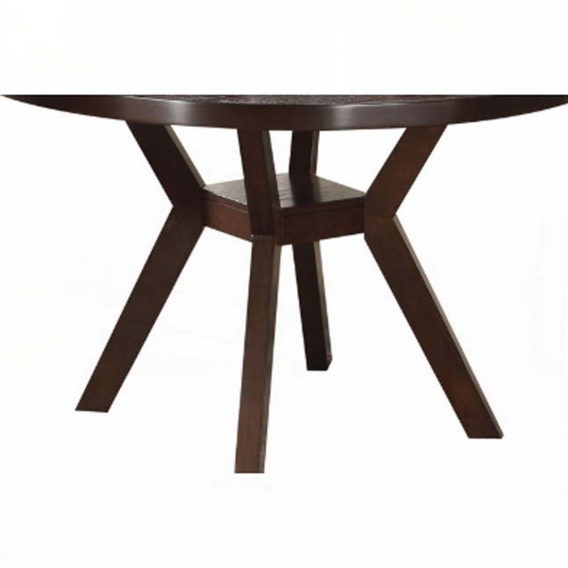 Table de salle à manger en bois avec base en croix