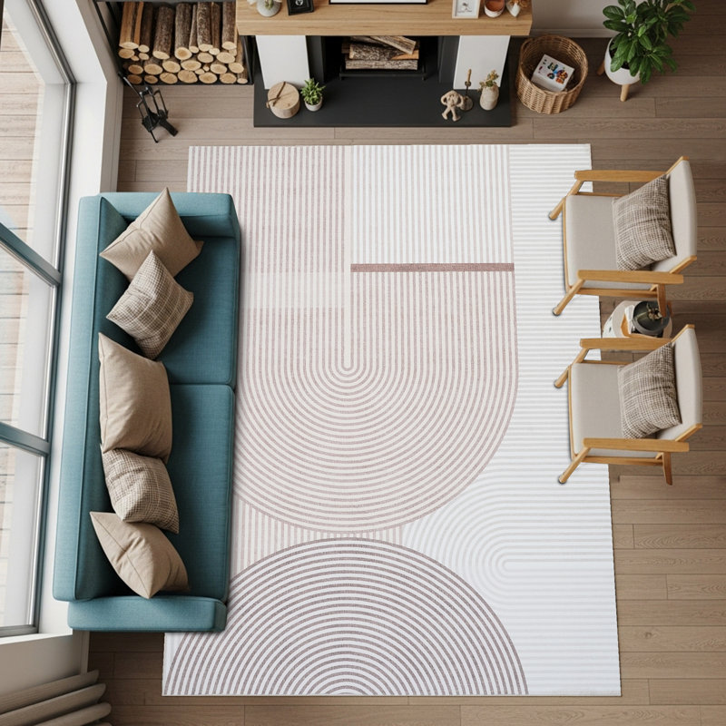 Tapis lavable Ketter Circles 5 x 7