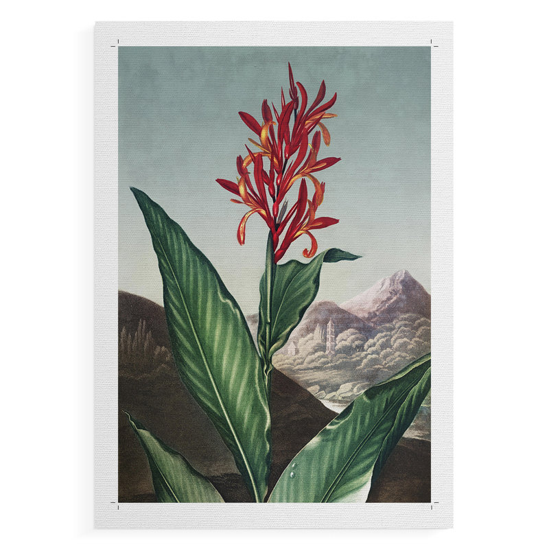 Temple of Flora I - Impression sur toile seulement - NON-CADRE, H 18 po x l 12 po