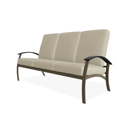 Askar 71.5'' Wide Powder Coated Aluminum Patio Sofa with Cushions