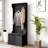 28" 3-In-1 Entryway Hall Tree With Storage Bench, Coat Rack With Four Hooks And Shoe Storage, Black