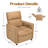 Modern Upholstered Electric Brown Reclinr-776018308
