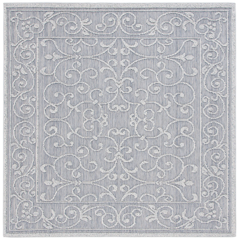 Global Performance Floral Indoor/Outdoor Area Rug, Square 6'7"