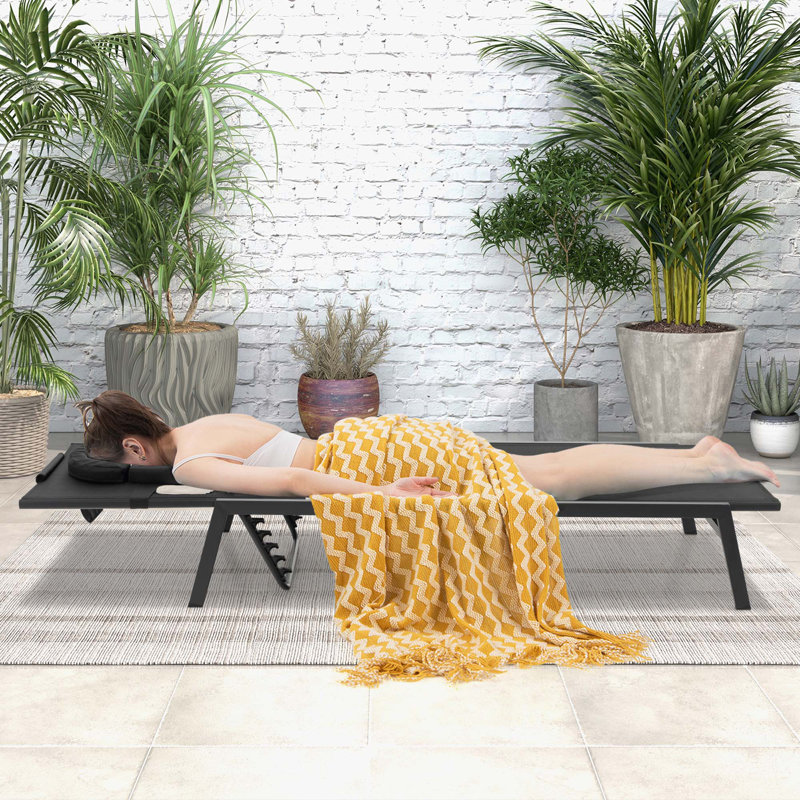 Chaise longue simple inclinable 64 po Dipa