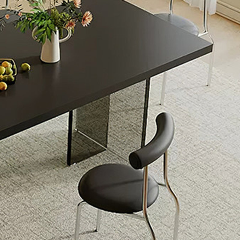 Table de salle à manger élégante et luxueuse, H 29,92 po x L 70,86 po x l 35,43 po