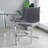 Upholstered Counter Stool with Metal Frame-94413548