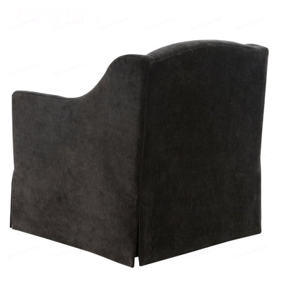 Fauteuil d'appoint pivotant à jupe Luisa