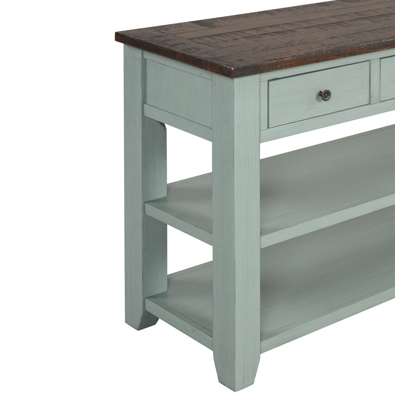 Console Cabras, H 30 po x l 48,82 po x P 15,75 po, Bois espresso, Marine