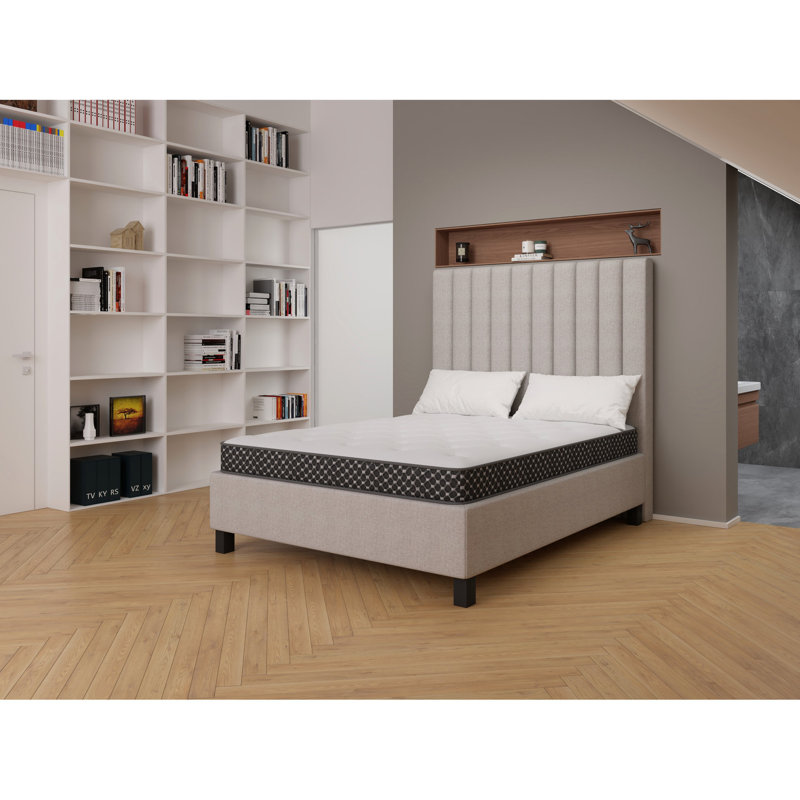 Matelas pour lit ferme ferme de 6 po - La mousse viscoélastique imprégnée de gel améliore le soutien de l'organe pour une housse stable et respirante