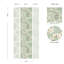 Rouleau de papier peint à motif de fleurs de cerisier vert sauge