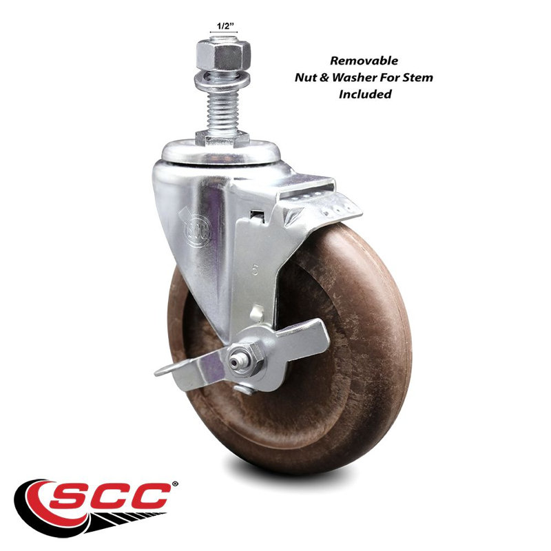 Roulettes de service de remplacement pour roulettes Colson 2.05254.52 HT MTG11 BRK1
