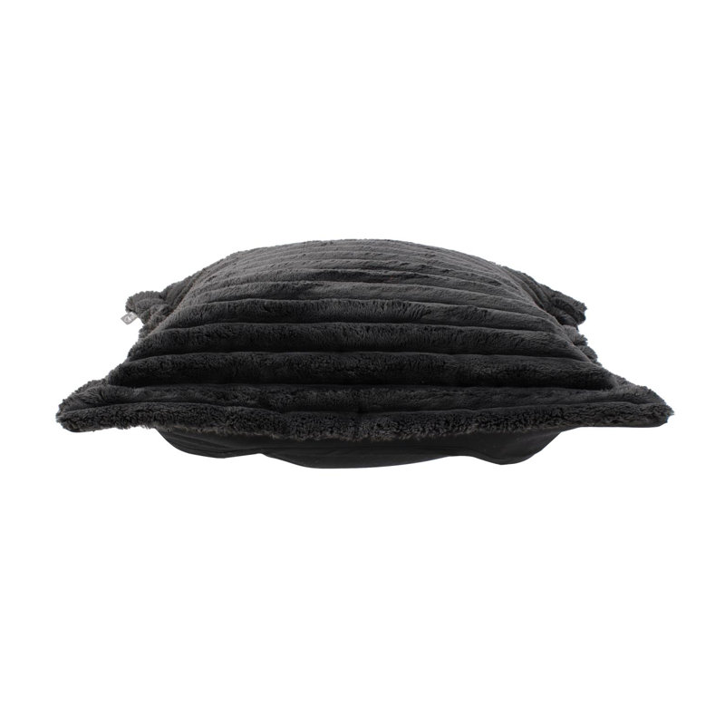 Puff Ottoman Cover & Cushion Shar Pei, Black
